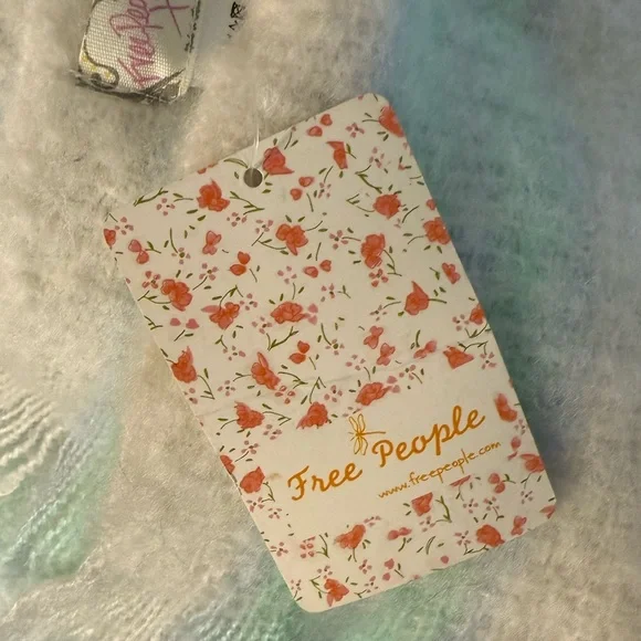 NWT Free People Brushed Racer Stripe Blanket Scarf - Picture 6 of 6